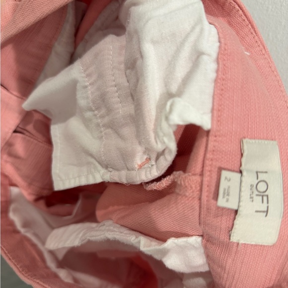 LOFT Pink Shorts with Ruffle - Picture 4 of 5